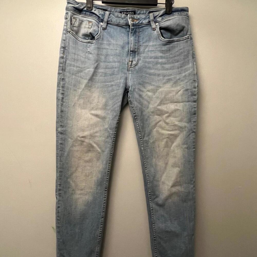 Vigoss Light Blue Skinny Jeans - Size 14/32 inch Waist